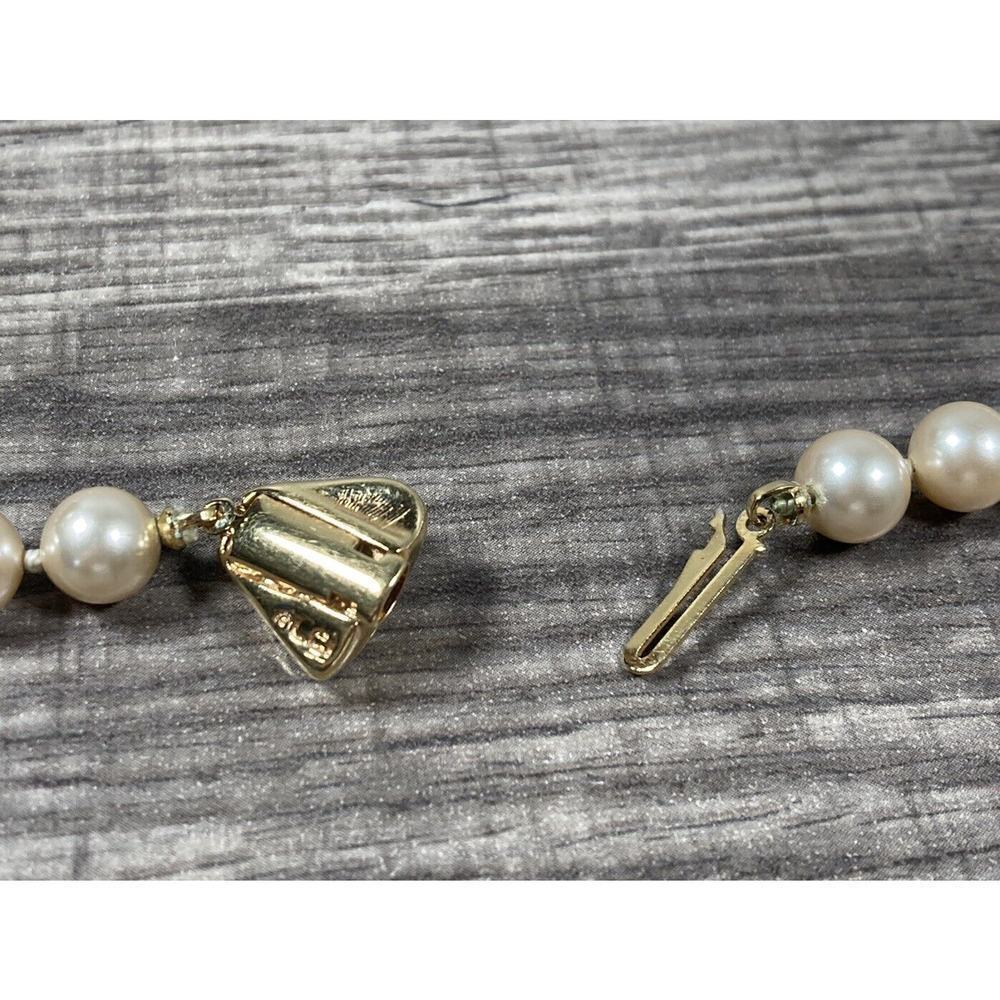 Vintage LCI Liz Claiborne Pearl Beaded Necklace Signed 37” Long - Picture 7 of 9